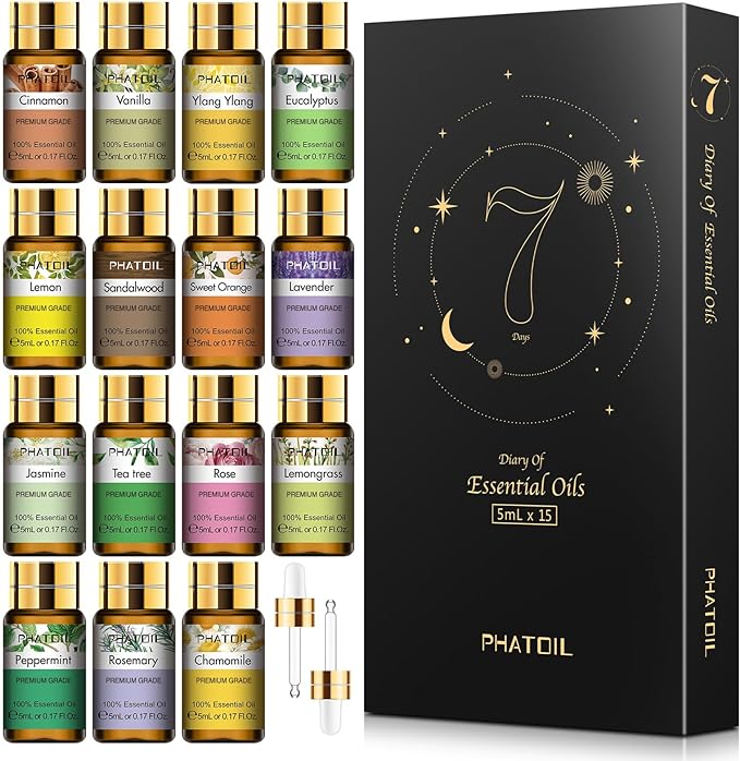 PHATOIL 15PCS Essential Oils Gift Set by PHATOIL