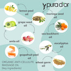 PURA D’OR 16 Oz Organic Anti-Cellulite Massage Oil - Image 5