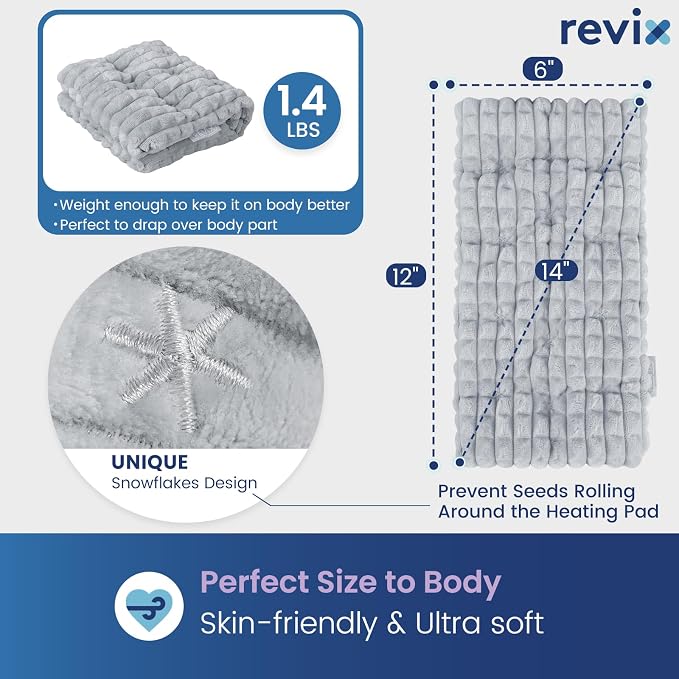 REVIX Microwave Heating Pad, 6 * 12" Multipurpose Heating Pad Microwavable - Image 3