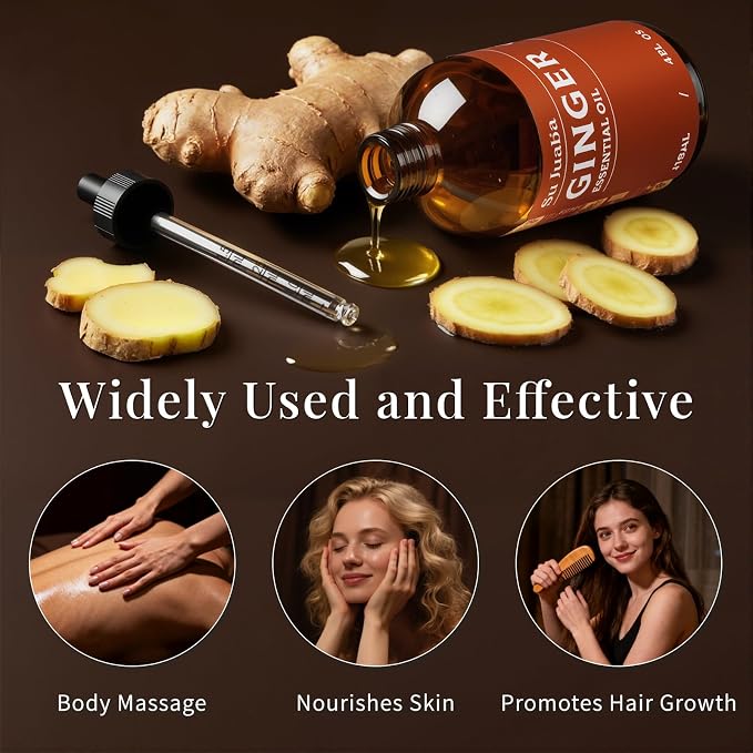 SU JUABA Ginger Oil 4 Fl Oz, 100% Pure Natural - Image 4