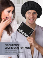 Years calm Men Shower Cap Reusable Waterproof, Dual-Layer Design, Double-Sided - Image 9