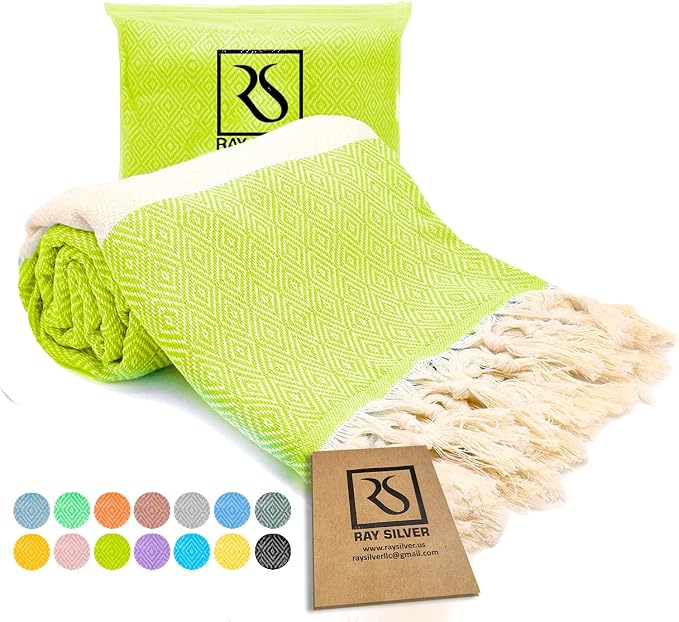 Turkish Beach Towel Oversized Clearance XL 40x71- Sand Free - Image 5