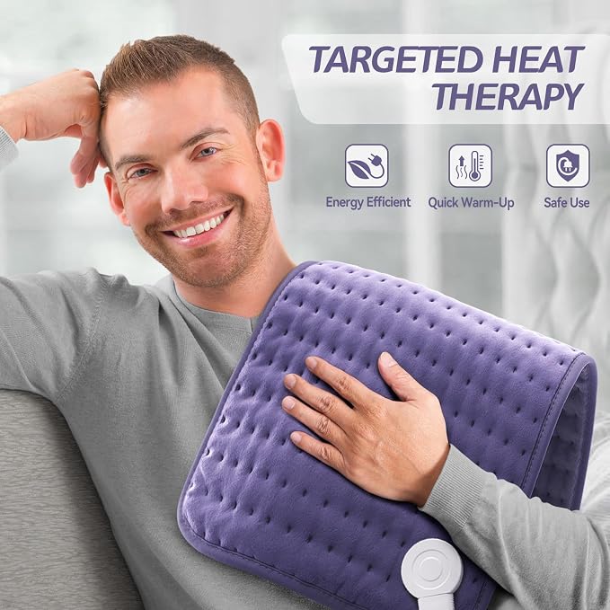 Heating Pad for Pain Relief | Electric Heat Pad for Back, Shoulder & Cramps | 6 - Image 8