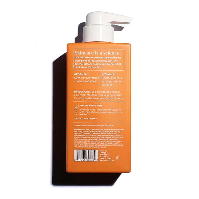 Medix 5.5 Glycolic Acid Exfoliating Face & Body Wash Cleanser + Argan Oil - Image 8
