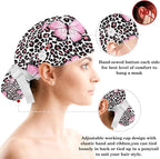 Women's Working Caps with Scrunchies Tarot Pattern Background Lace-Up Hat - Image 3