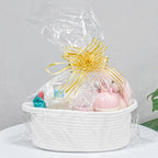 ABenkle Small Basket with Handles, Boho Decorative Rope Woven Dog Cat Toy - Image 4