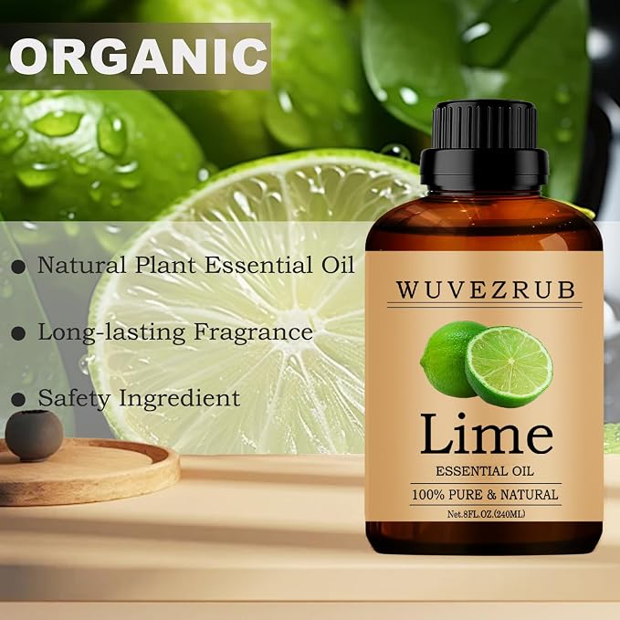 Lime Essential Oil, Pure and Natural - 240ML / 8 Fl Oz - Image 4