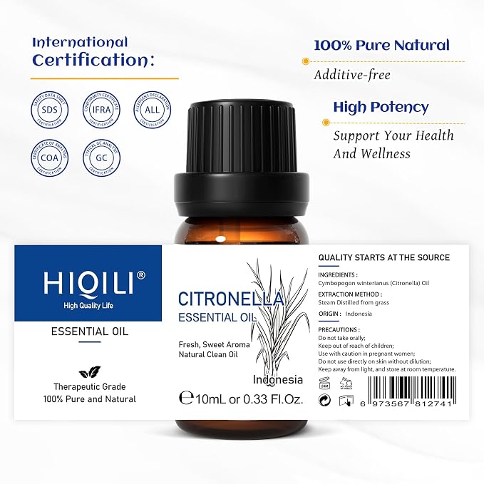 HIQILI 0.33 Fl Oz Citronella Oil - Image 7