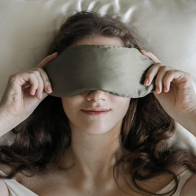 Weighted Eye Pillow for Relaxation, SPA and Travelling, 100% Natural Crystals - Image 2