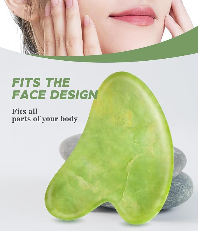 Boncun Jade Gua Sha Facial Tools - Image 7