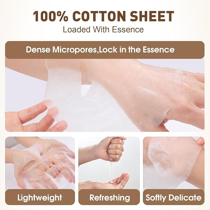 KONEUK 120 Pack Collagen Essence Sheet Face Masks Skincare, Moisturizing & - Image 4