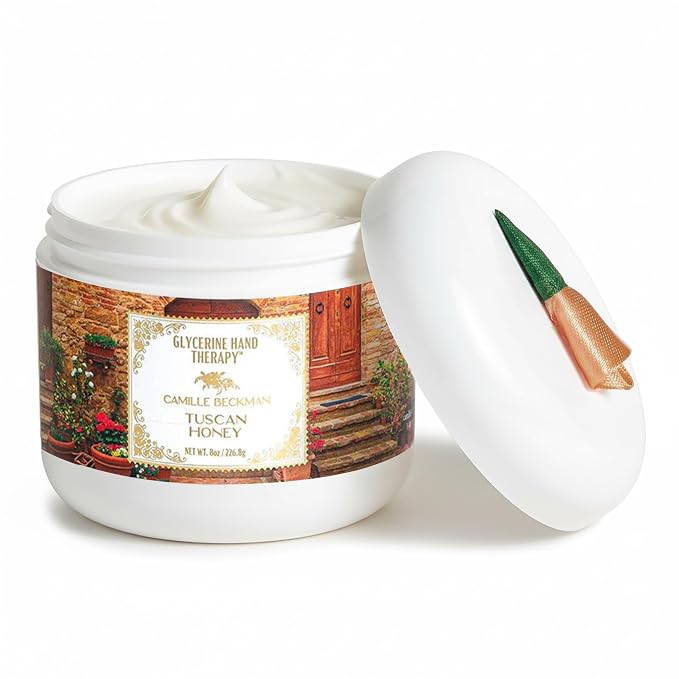 Camille Beckman Glycerine Hand Therapy Cream, Tuscan Honey, 8 Ounce by CamilleBeckman