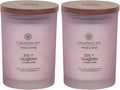Chesapeake Bay Candle Joy + Laughter Scented Candles Cranberry Dahlia Medium by ChesapeakeBayFragrance