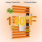 Electric Towel Warmer Rack, Heating Towel Warmer, Timer & Temperature Control - Image 3