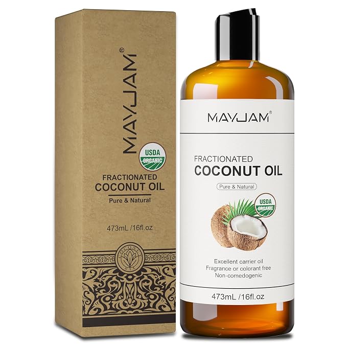 MAYJAM Organic Fractionated Coconut Oils Liquid 16oz, 100% Pure & Natural USDA - Image 8