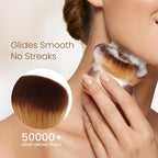 Streak-Free Kabuki Self Tanner Brush, Large Body Makeup Brush, Soft Dense Body - Image 2
