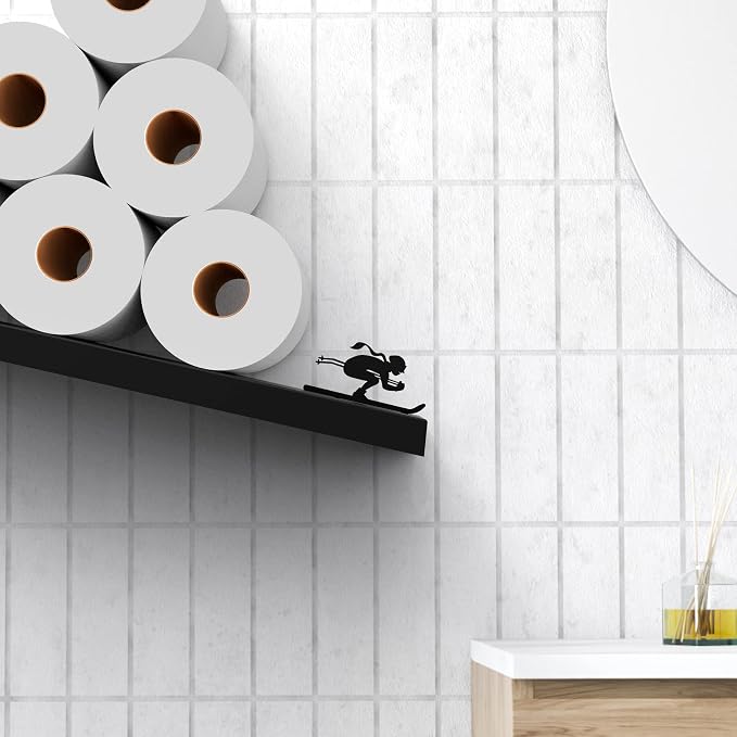 Artori Floating Toilet Paper Shelf Storage - Image 7