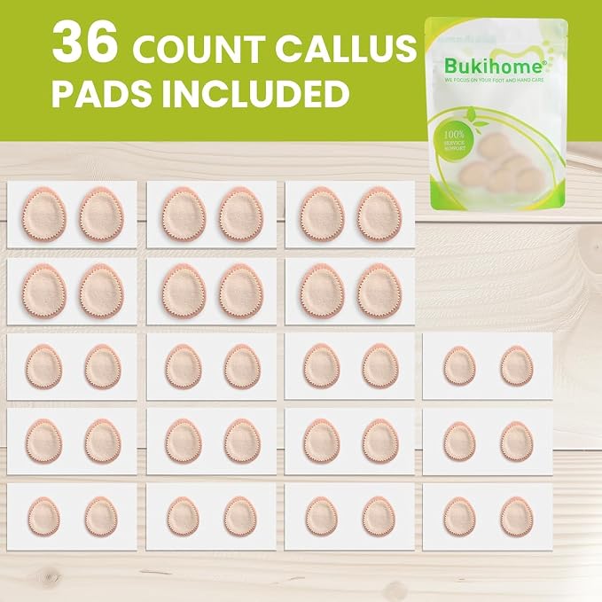 Bukihome Extra Thick Callus Remover, Felt Callus Pads, Protect Calluses from - Image 2