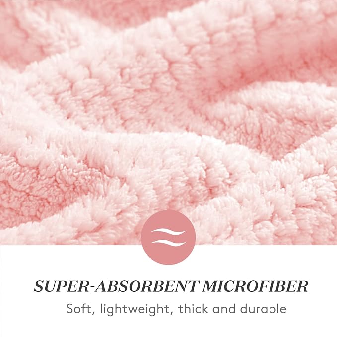 YFONG Large Hair Towel Wrap for Women, Super Absorbent Microfiber Hair Towel - Image 3
