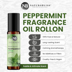 NaturoBliss Peppermint Essential Oil Roll-On, 10 ml - Image 2