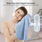 my novel things 2 Pack Extra Large Microfiber Hair Towel Wrap - Image 5