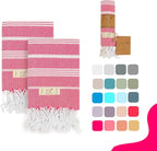 Turkish Hand Towels for Bathroom by YAZZTURKISHCOTTON