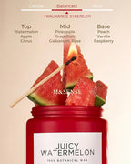 M&SENSE Juicy Watermelon Scented Candle, 19.4oz 110 Hours Clean Non Toxic - Image 2