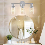 DLLT 3-Light Bathroom Light Fixtures: Chrome Modern Vanity Lights - Image 7