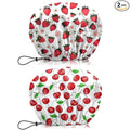 2 PCS Shower Cap Waterproof Double Layer Elastic Adjustable Reusable Hair Bath by BHAHB