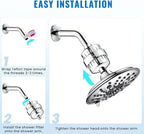 Ryamen Heavy Duty Shower Filter, Shower Water Filter, 99% REMOVAL Shower Head - Image 8