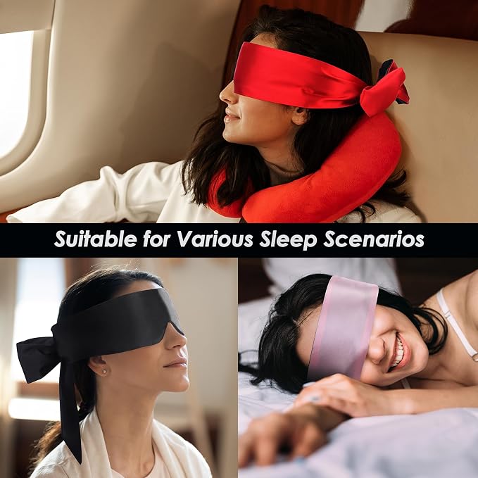 FRESHME Satin Eye Mask Sleeping - Image 5