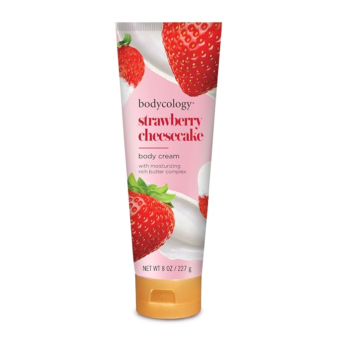 Bodycology Shea Butter Body Cream, Strawberry Cheesecake, 8 oz by Bodycology