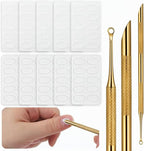 100/180 Grit Sandpaper Sheets Dual Ended Nail Cuticle Pusher, Cuticle File by Unknown