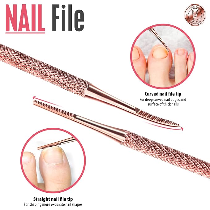 FANDAMEI Nail Care Kit, Nail Cuticle Nippers, Ingrown Toenail Tools Kit - Image 6
