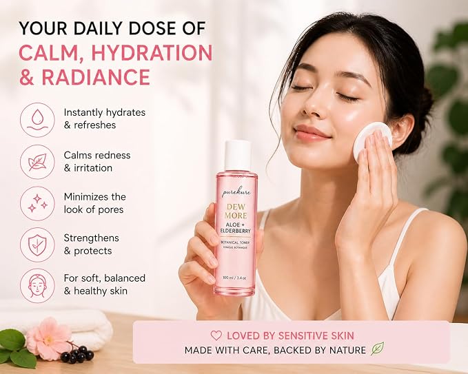 Aloe & Elderberry Facial Toner, Alcohol-Free, Hydrating Face Toner - Image 7