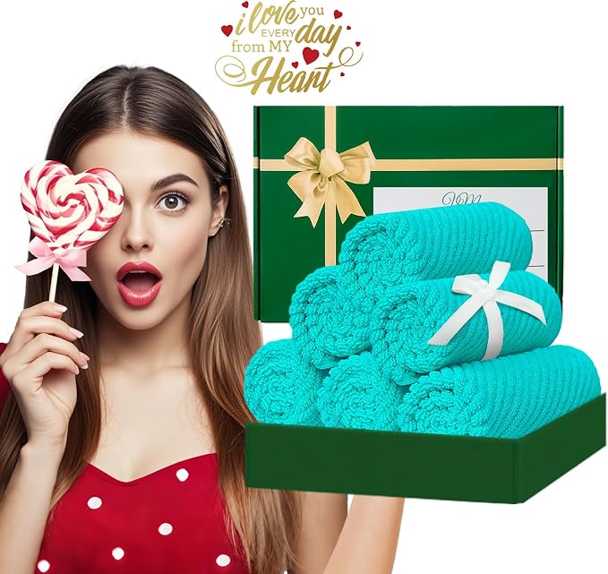 Turquoise Washcloths - Image 6