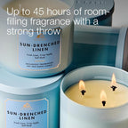 Bath & Body Works Sun-Drenched Linen 3-Wick Candle - Image 5