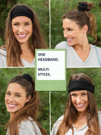 Huachi Wide Headbands for Women Non Slip Thick Womens Headbands Boho Elastic - Image 7