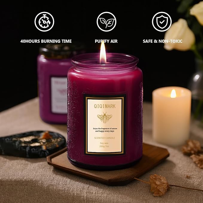 6 Pack Candles for Home Scented, Christmas Gifts Candle Set for Women, 42 oz - Image 7