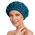 Reusable Shower Cap for Women, Large Waterproof Shower Bonnet by Edoneery
