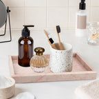 Marble Bathroom Vanity Tray, Natural Luxury Vanity Home Kitchen Bathroom Table - Image 6