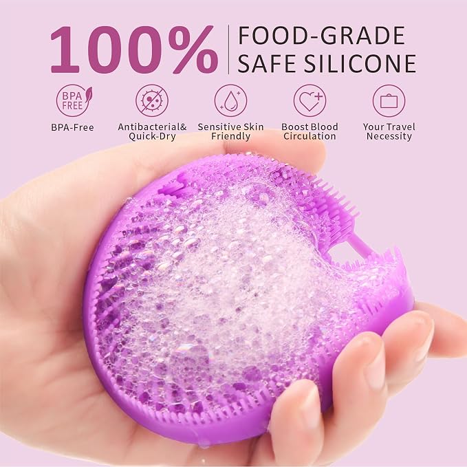 Silicone Face Scrubber with Body Scrubber - Image 7