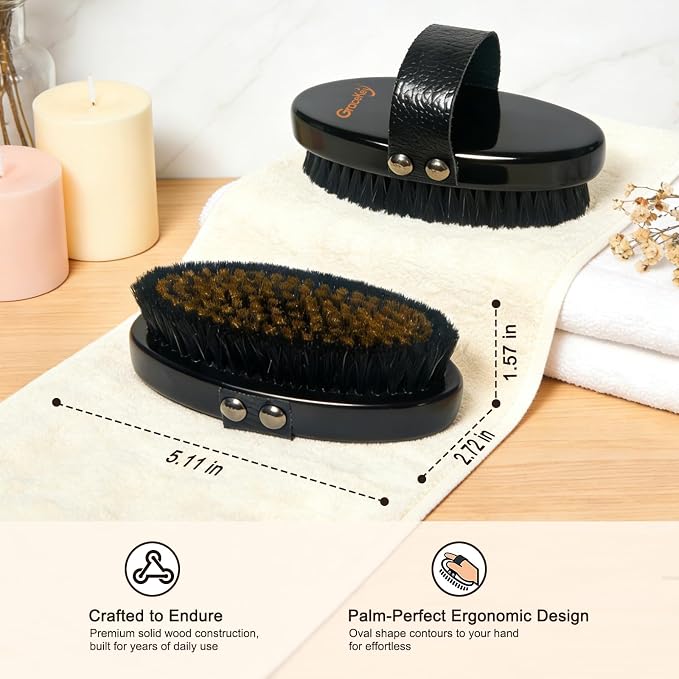 Gracekey Ionic Copper Dry Brushing Body Brush - Image 4