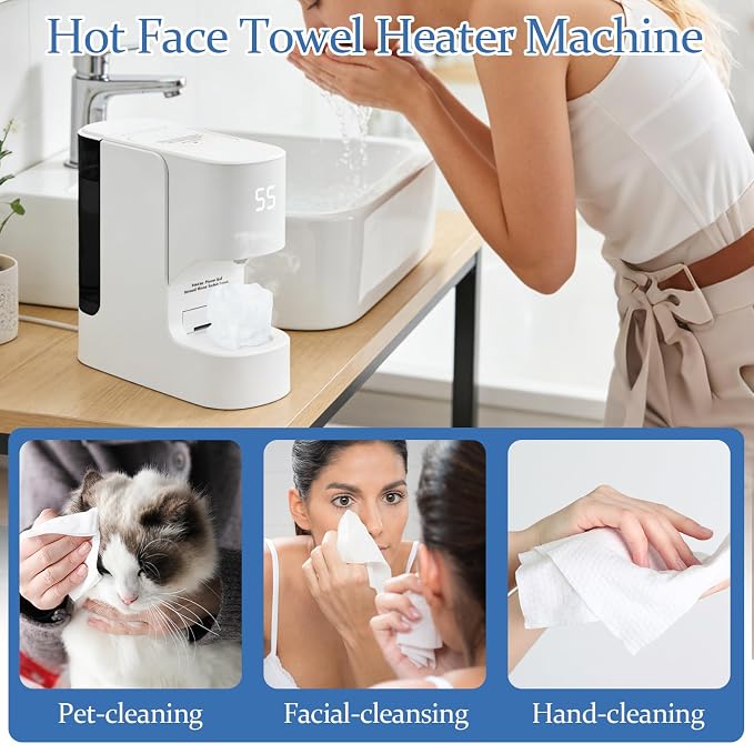 Hot Face Towel Warmer with Voice Alert - Image 7