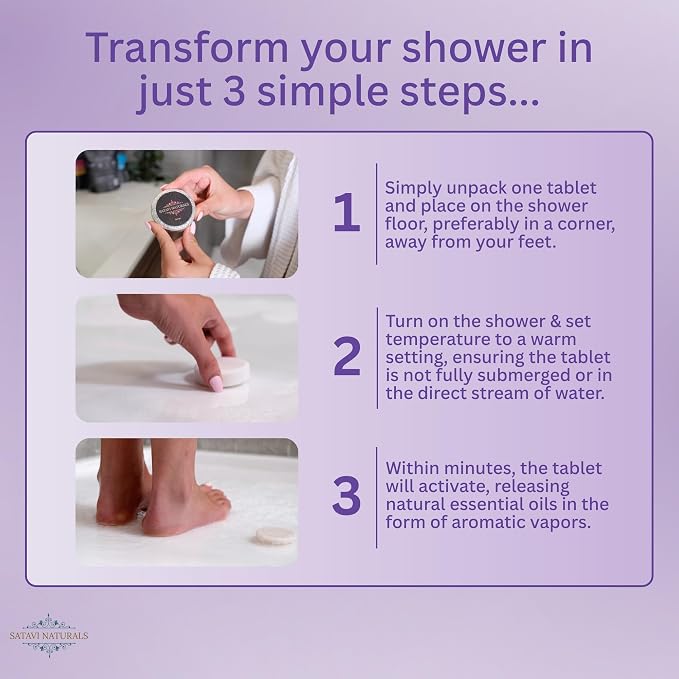 Lavender Shower Steamers – Aromatherapy Shower Bombs - Image 5