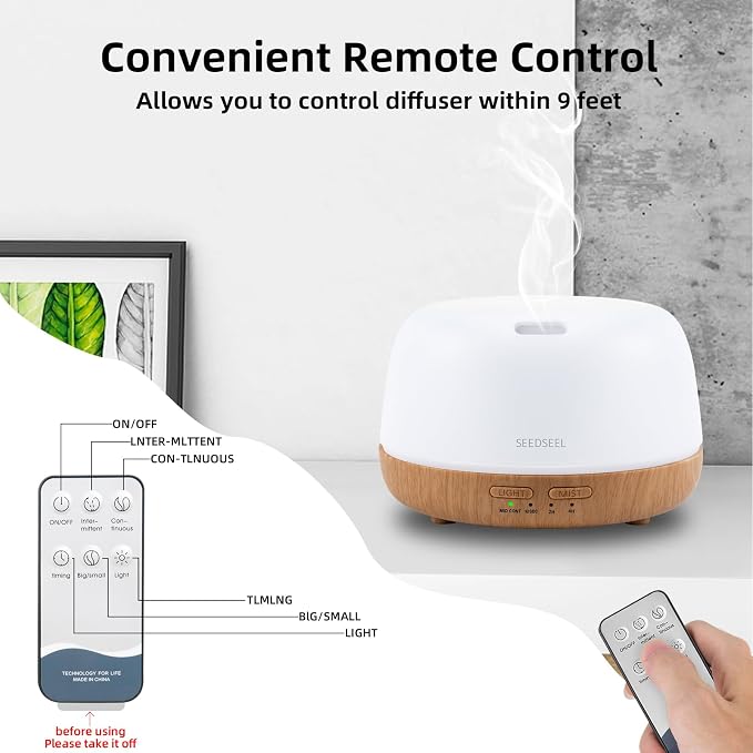 SEEDSEEL 300ML Essential Oil Diffuser - Image 7