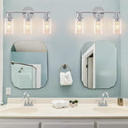 DLLT 3-Light Bathroom Light Fixtures: Chrome Modern Vanity Lights - Image 6