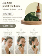Rena Chris Gua Sha and Face Roller Set - 7 in 1 Face Skin Care Tools - Image 7