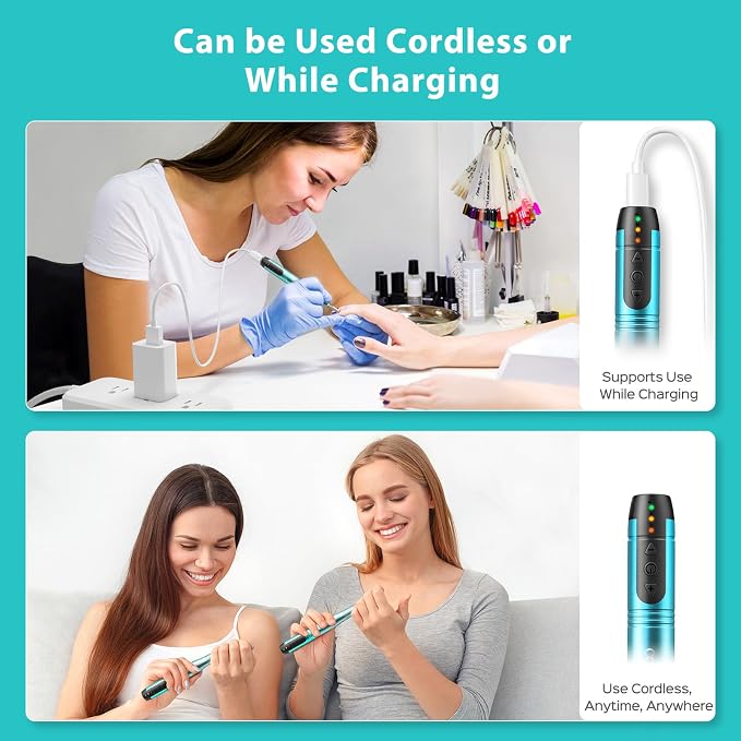 COSLUS C20 Cordless Nail Drill Electric File: Professional - Image 5