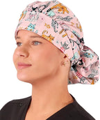 Sparkling EARTH Banded Bouffant Surgical Scrub Ponytail Working Caps and by SparklingEARTH